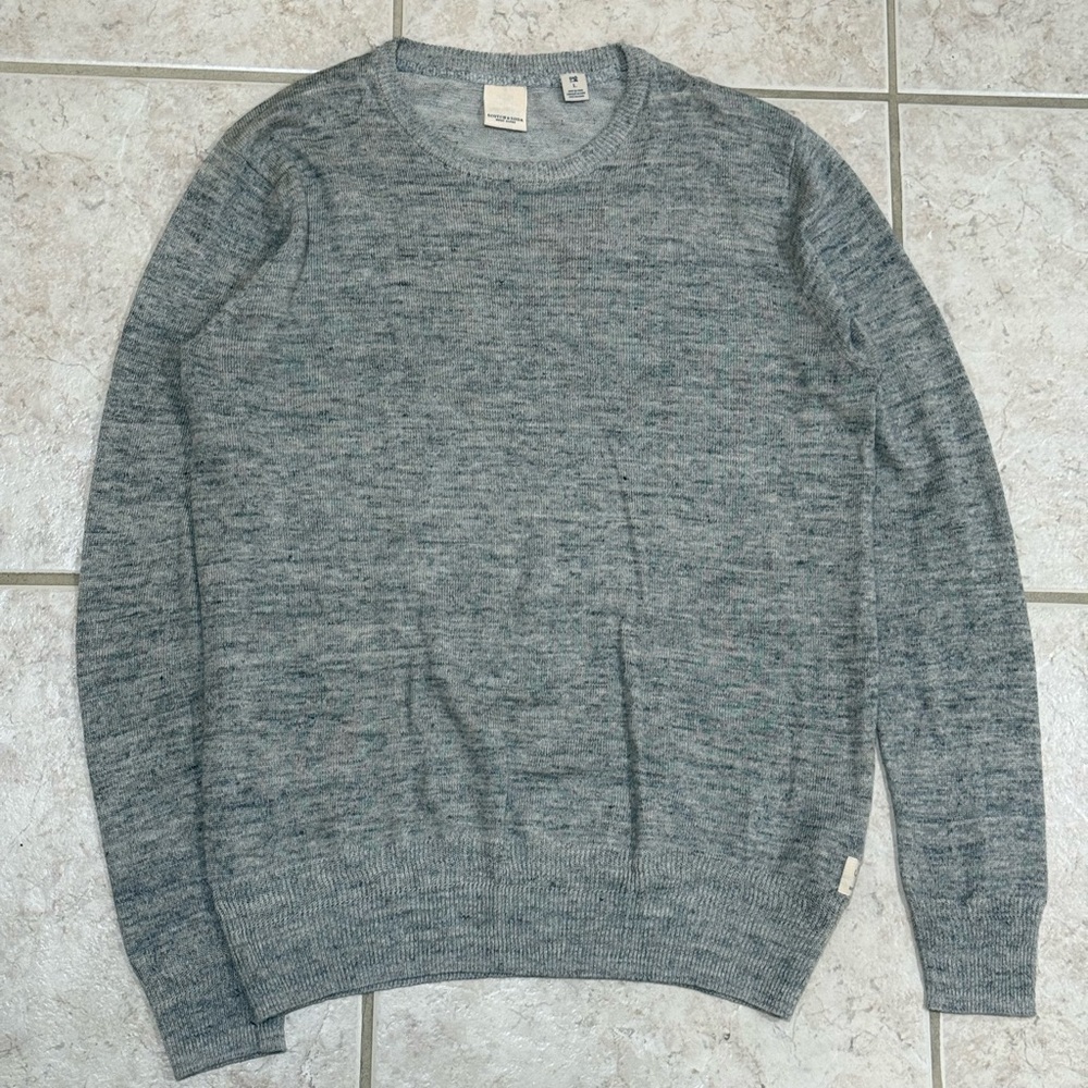 Scotch & Soda Men's Heather Gray Crewneck Sweater
